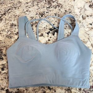 Lululemon athletica like a cloud sports bra d/dd blue size 6
